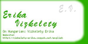 erika vizkelety business card